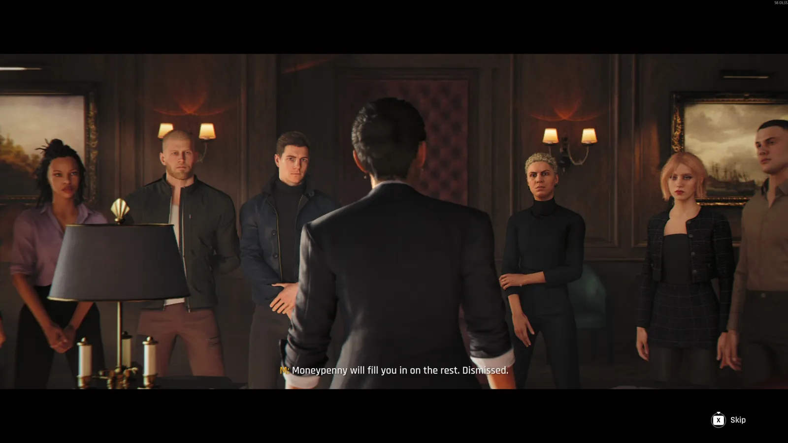 007 First Light characters — James Bond and the MI6 team in a cinematic scene